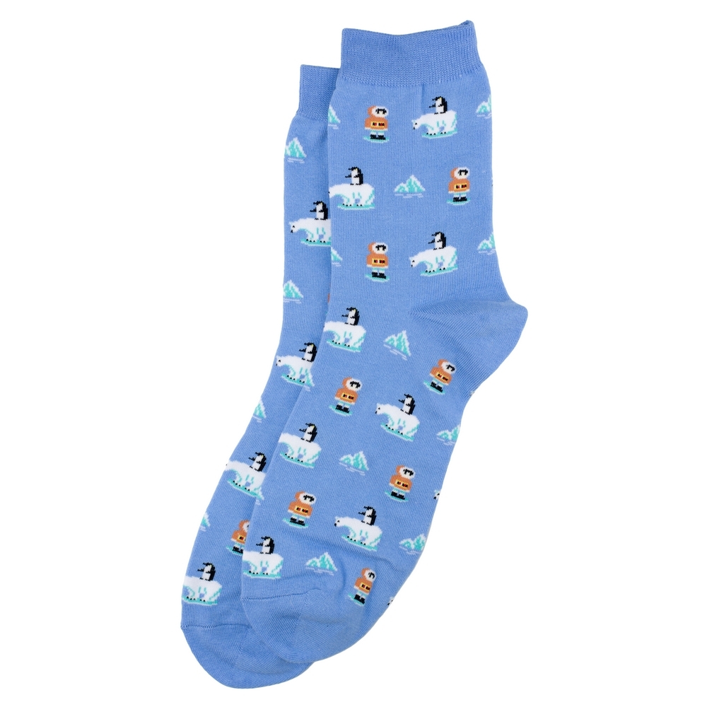 Socks cotton & spandex gents inuit blue