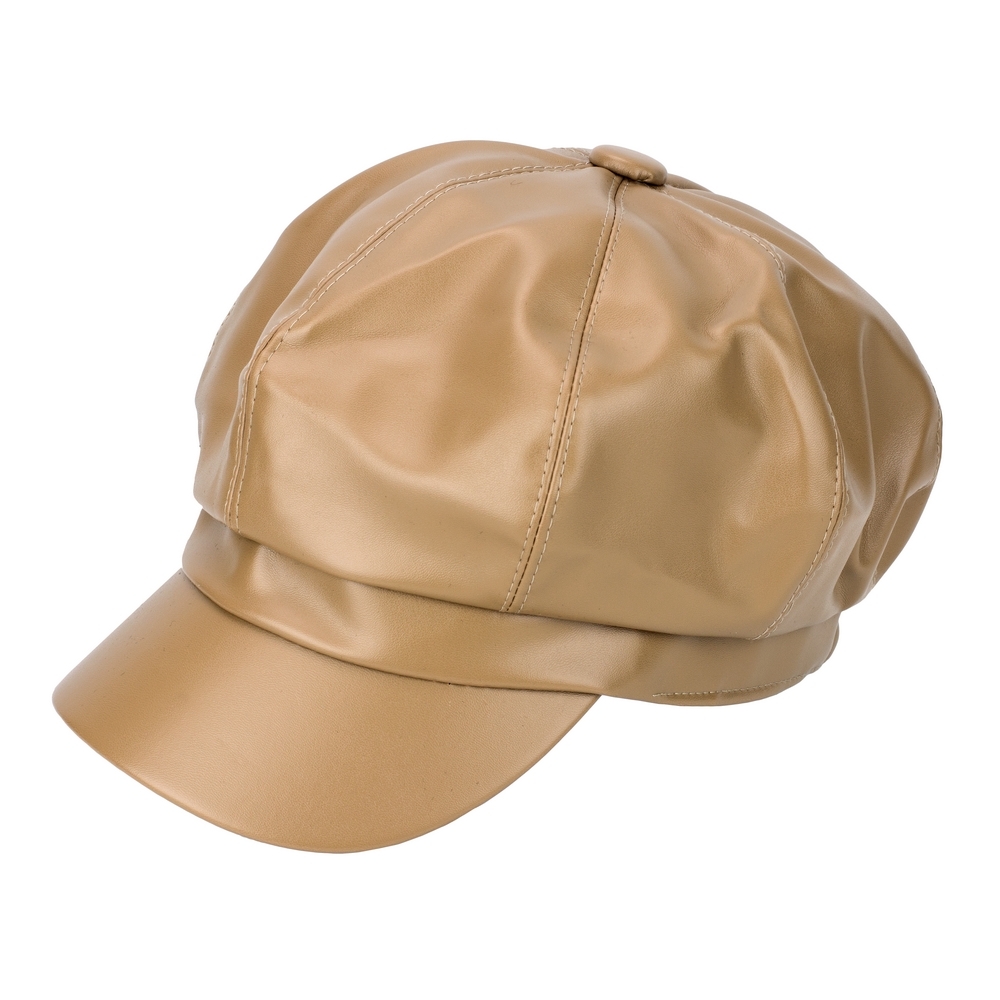 Hat Mary Quant inspired baker boy brown