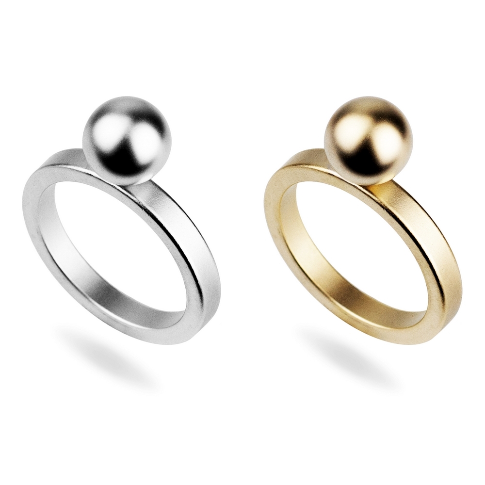 Ring single ball bead