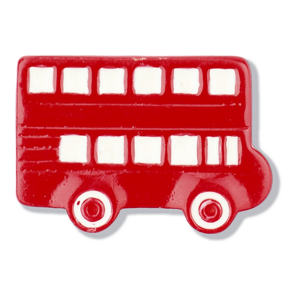 Clutch pin brooch enamel London bus