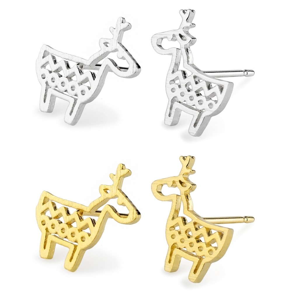 Stud earring moose