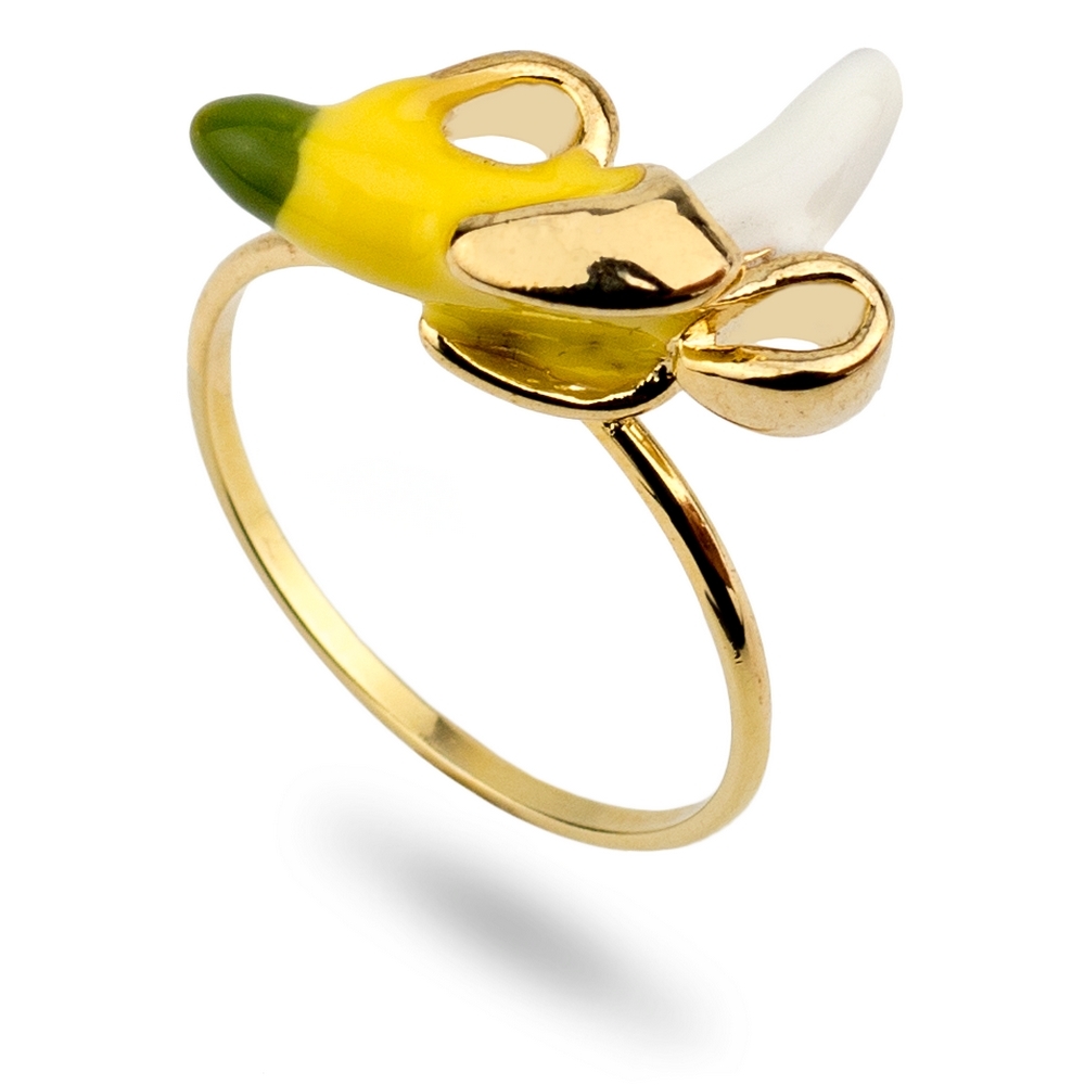 Ring enamel peeled banana