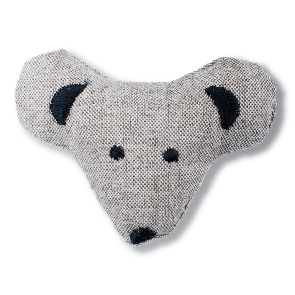 Brooch fabric monochrome mouse