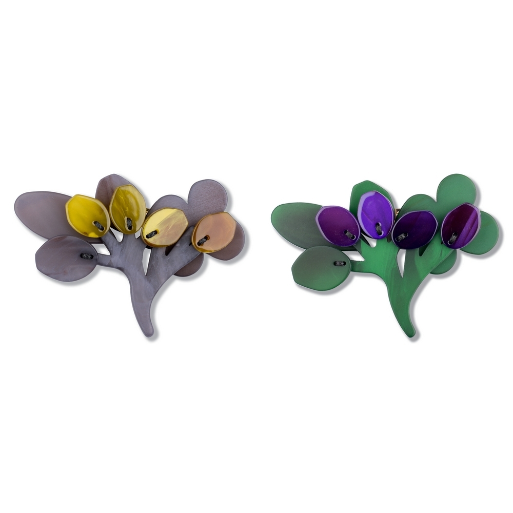Brooch acrylic branching out