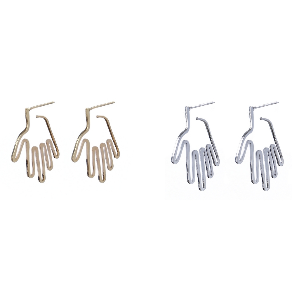 Stud earring clever hands