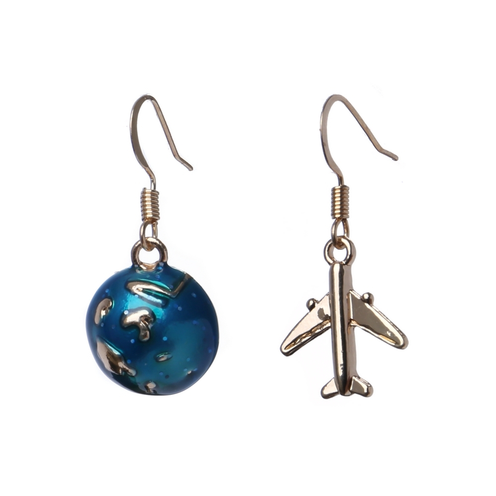 Drop earring world traveller multicoloured