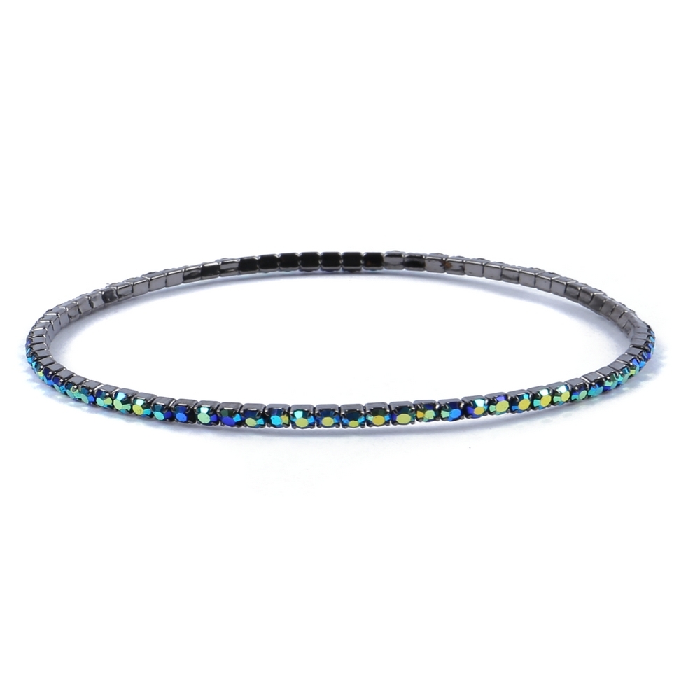 Bracelet crystal glass deep sea sparkle blue