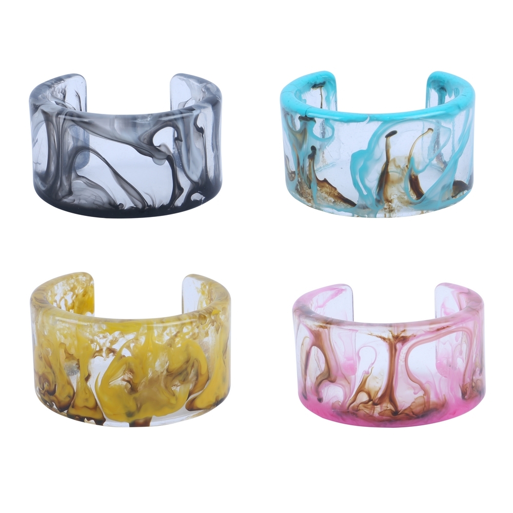 Bangle resin fusion multicoloured