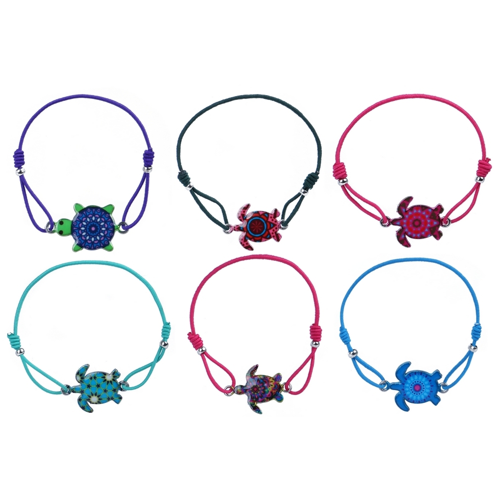 Bracelet enamel turtle