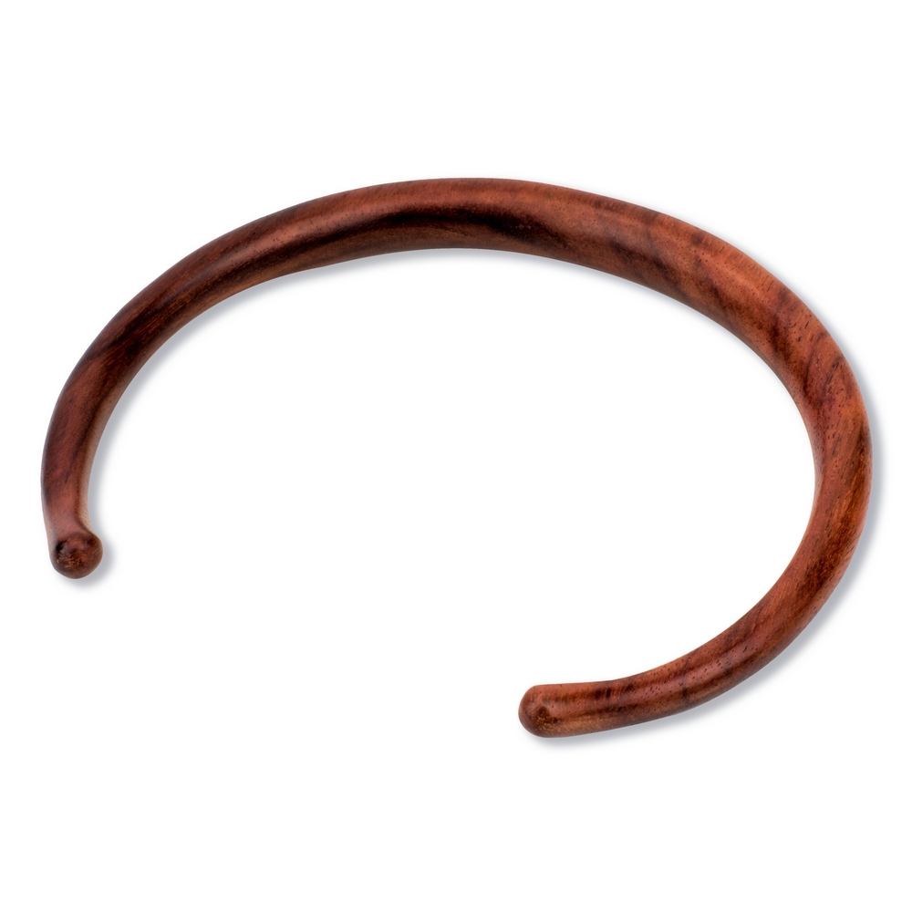 Torc necklace wood contemporary brown