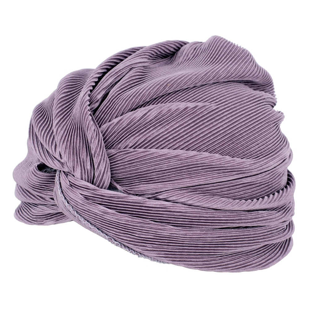 Hat heather ribbed twist lilac