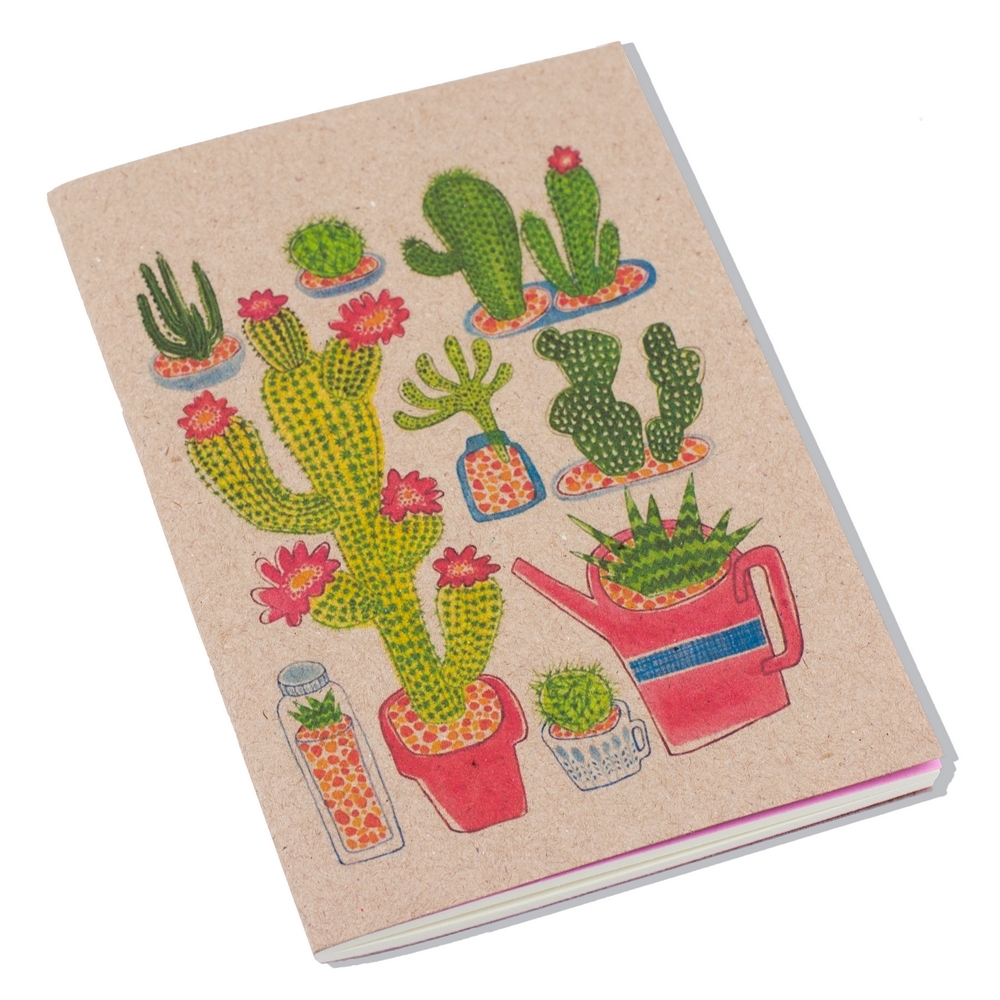 Notebook paper various cactai Green & brown
