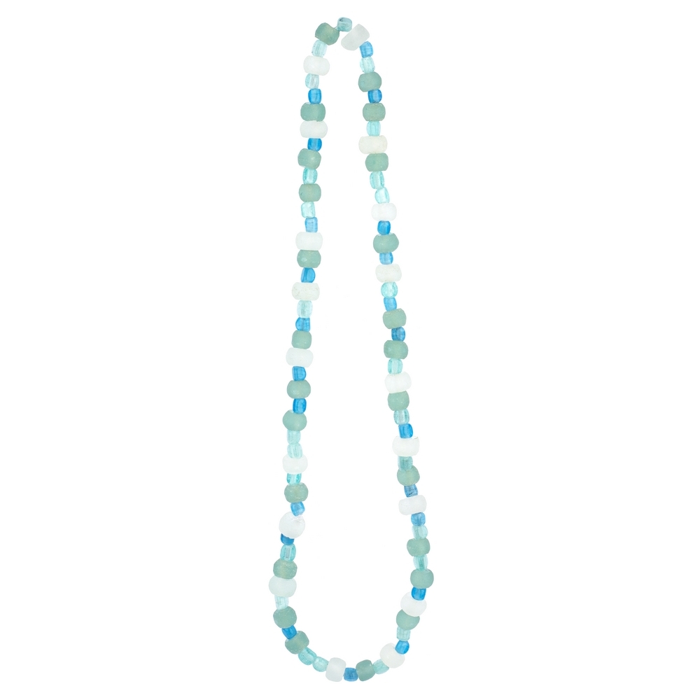 Necklace seashore sea glass blue