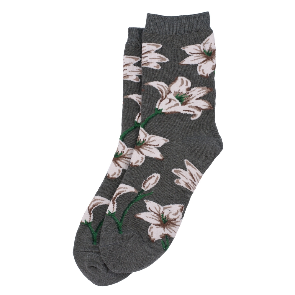 Socks cotton & spandex himalayan lily white