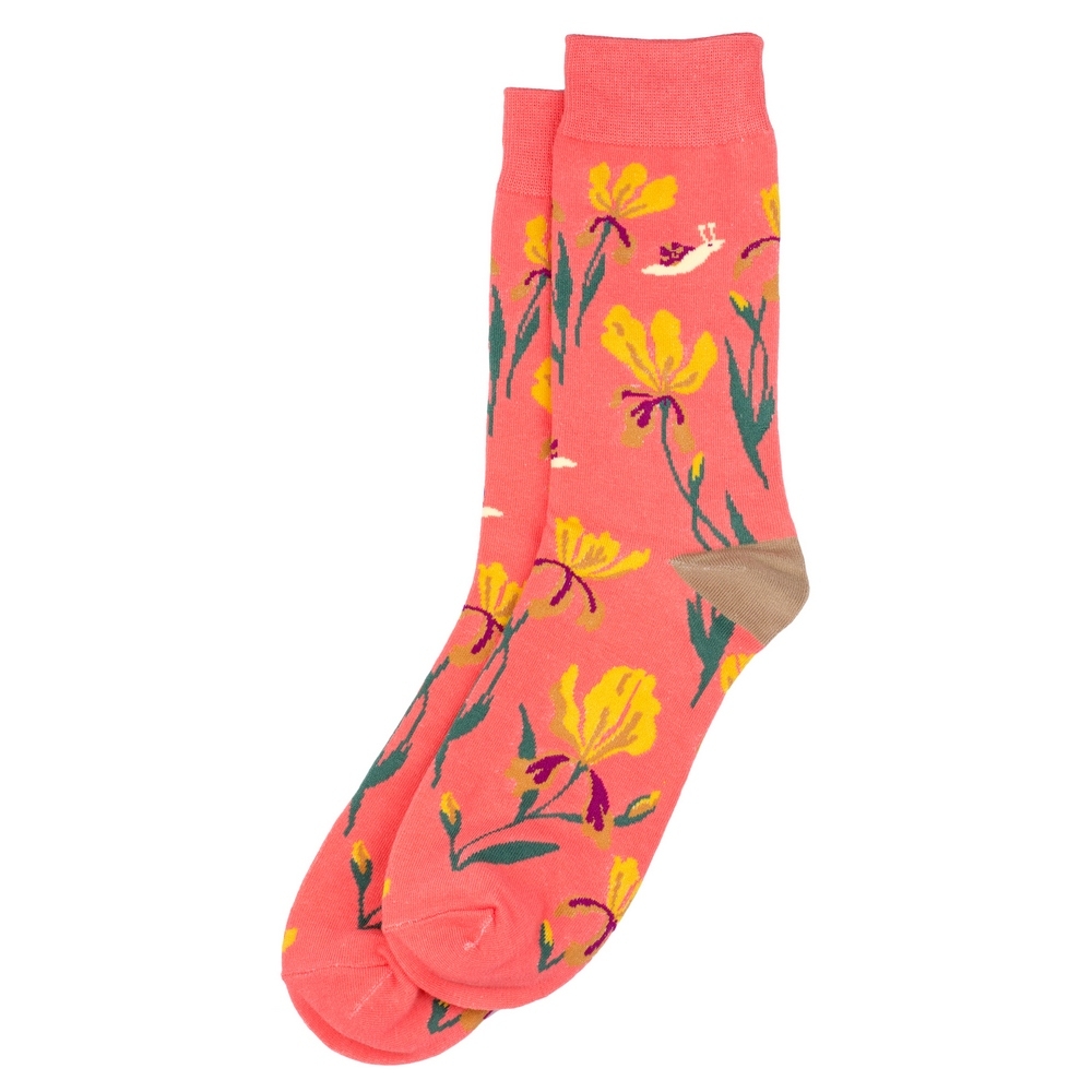 Socks cotton & spandex orchidaceae pink