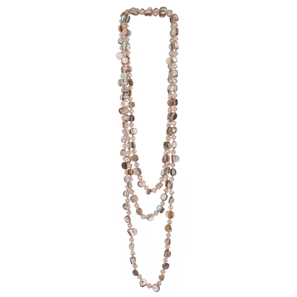 Necklace stone delicate colour mix natural
