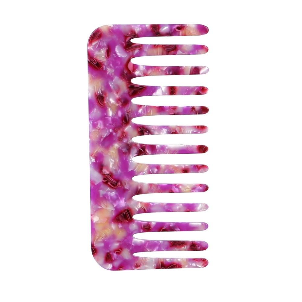 Hairwear cellulose comb pearl haze pink