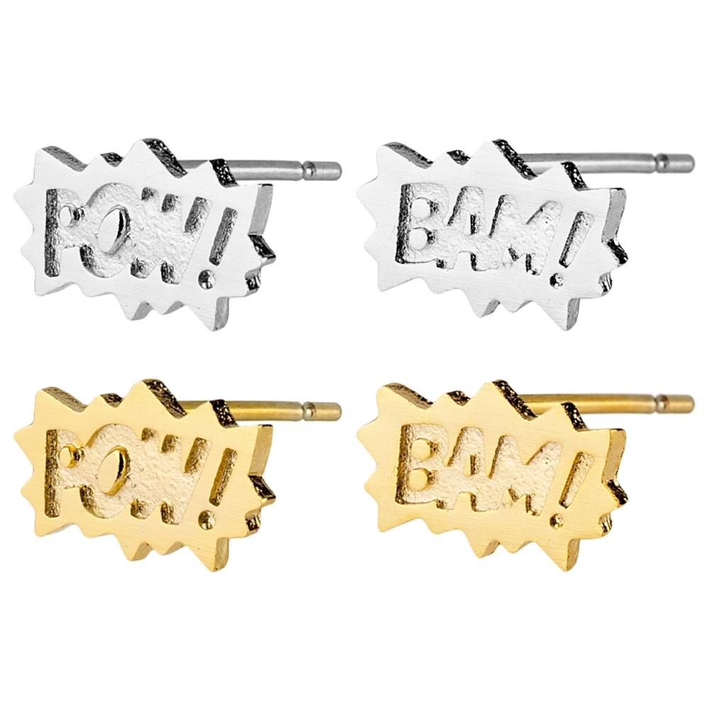 Stud earring comic phrases