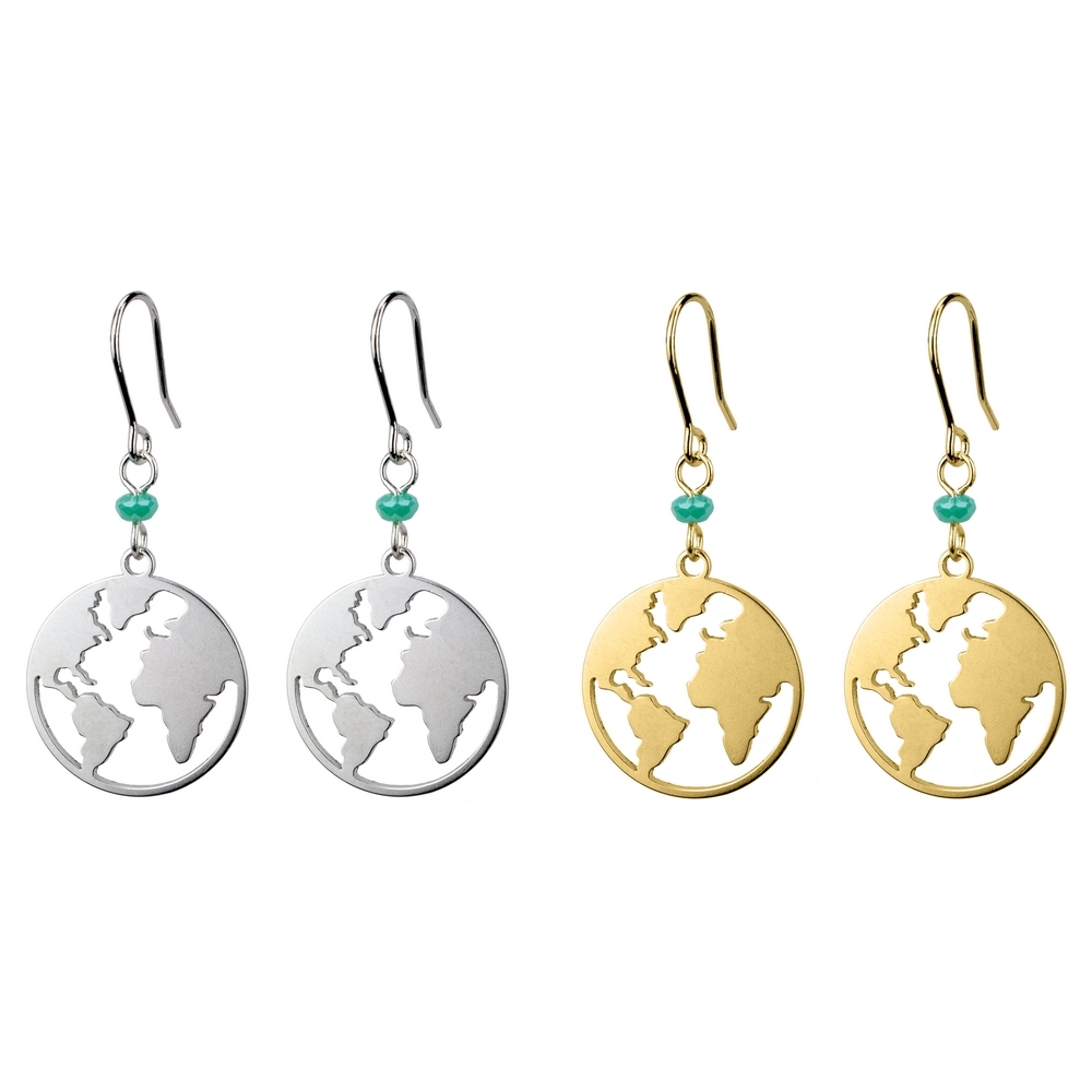 Drop earring earth