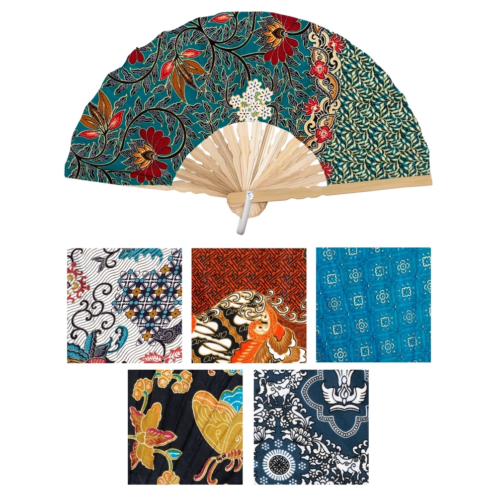 Fan cotton & bamboo & batik print assorted colours