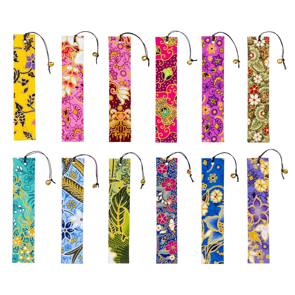 Book mark fabric kimono assorted colours