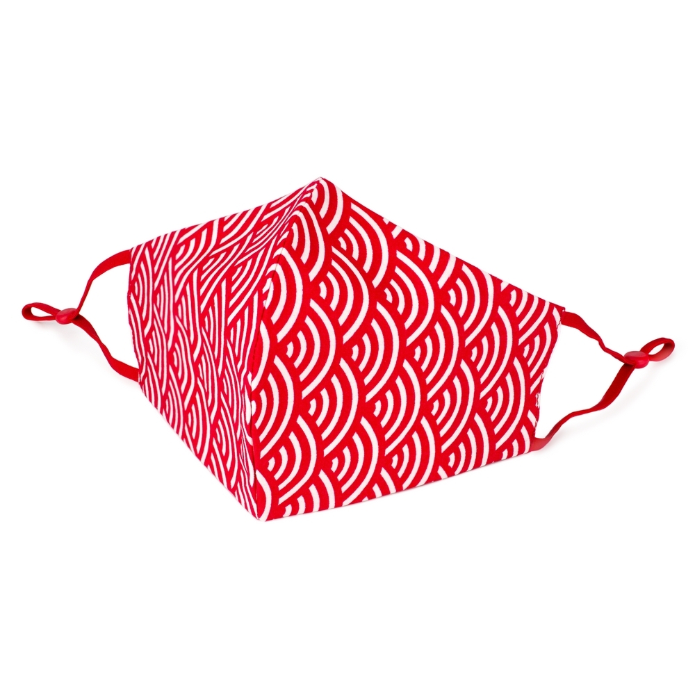 Face Mask cotton small wave red
