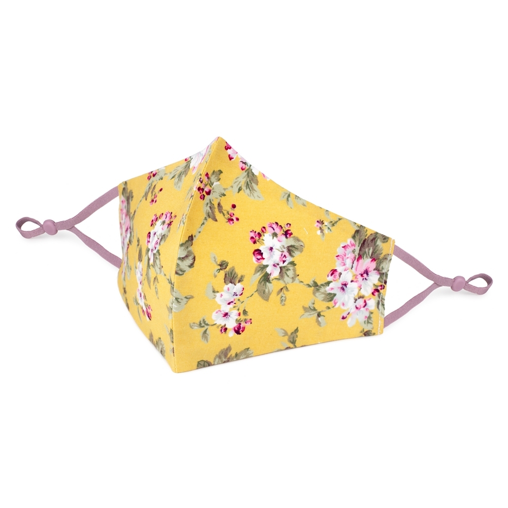 Face Mask cotton soft blossom yellow