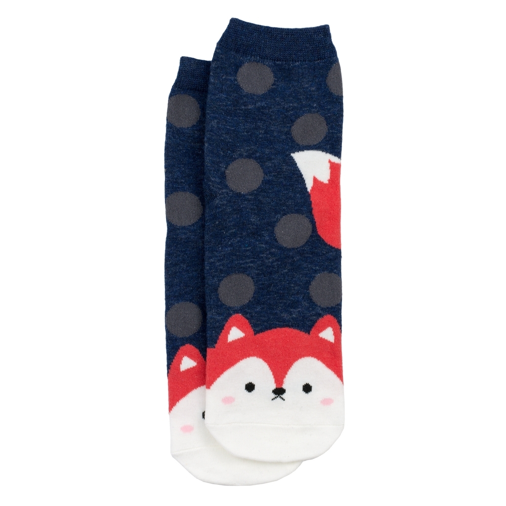 Socks cotton spotty fox blue