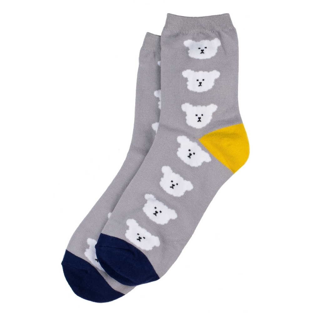 Socks cotton & spandex little lamb grey
