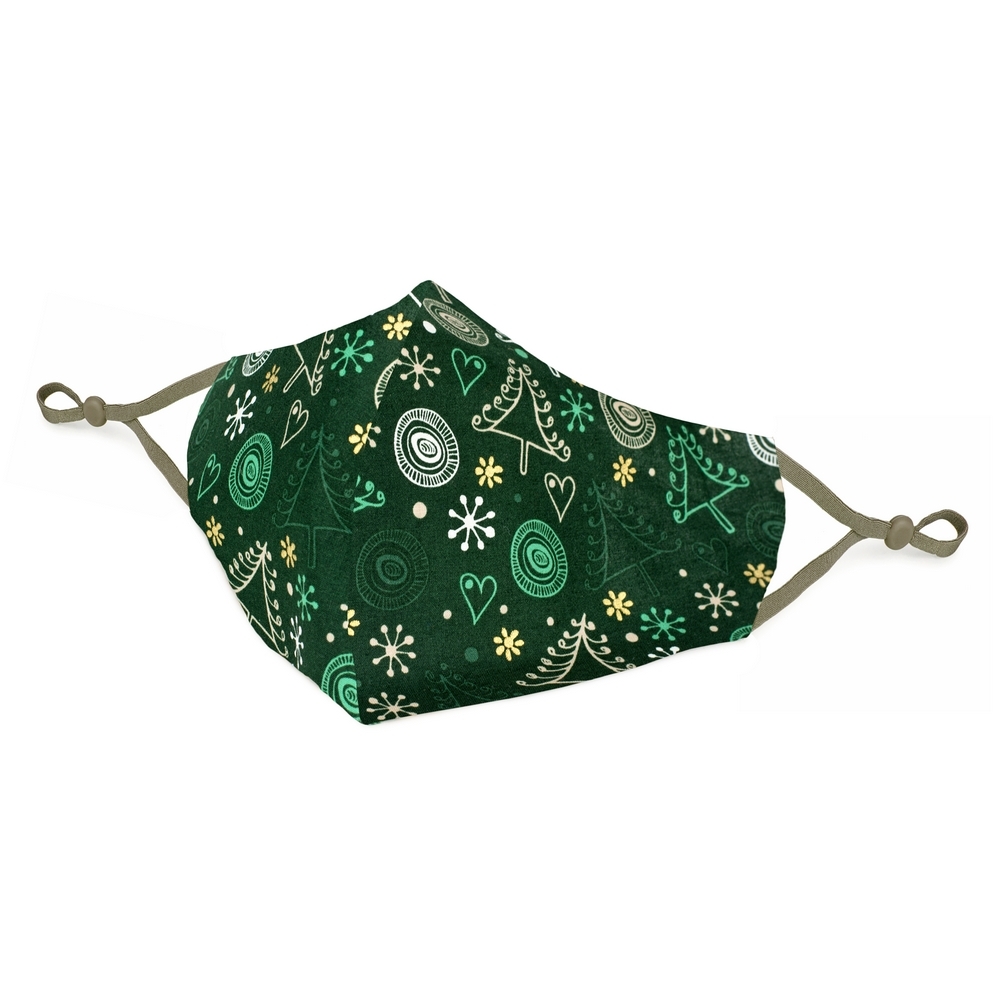 Face Mask cotton tannenbaum green