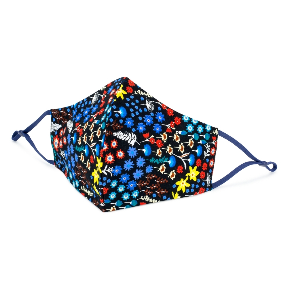 Face Mask cotton fantasy forest blue