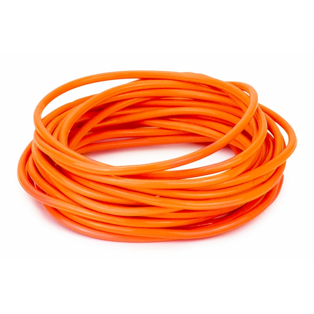 Bracelet silicon-like neon colours orange