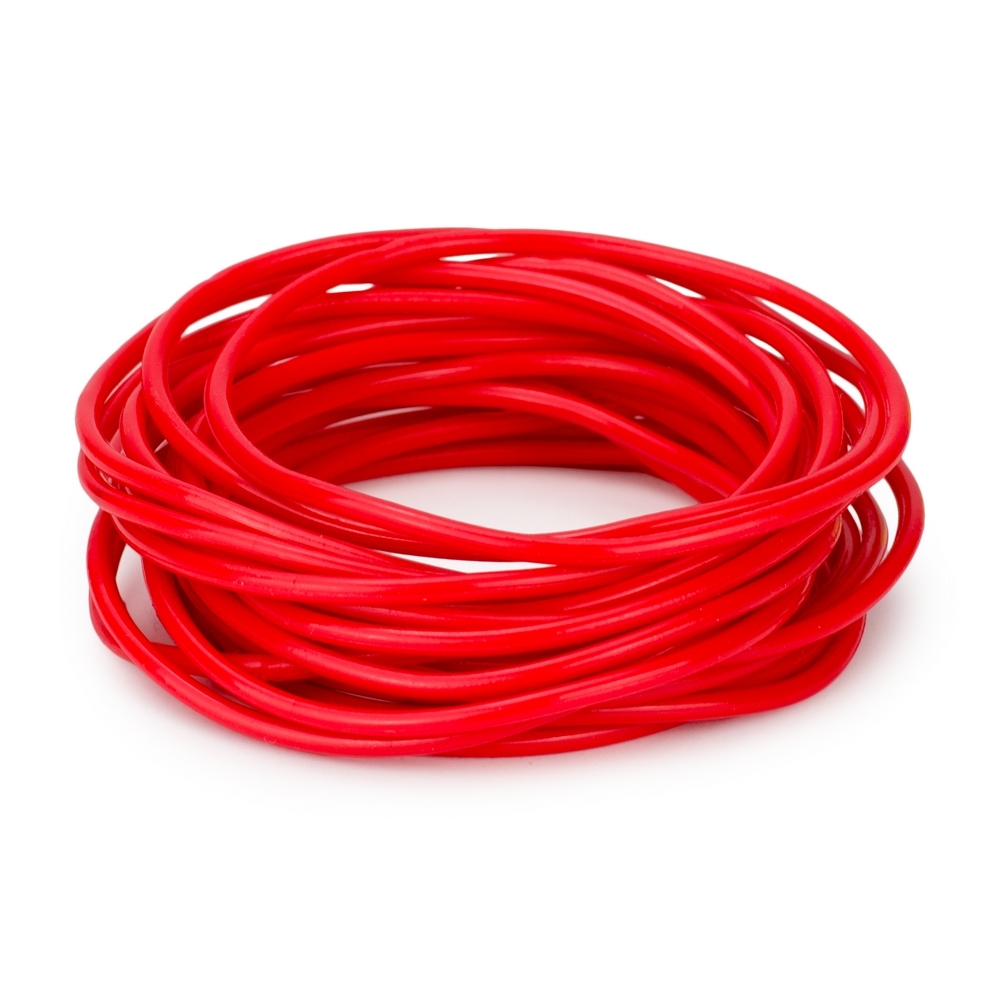 Bracelet silicon-like neon colours red