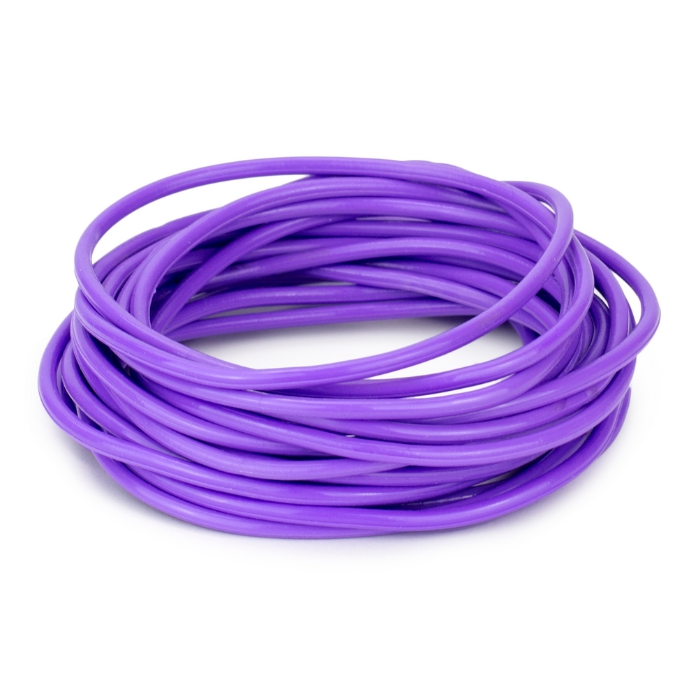 Bracelet silicon-like neon colours purple