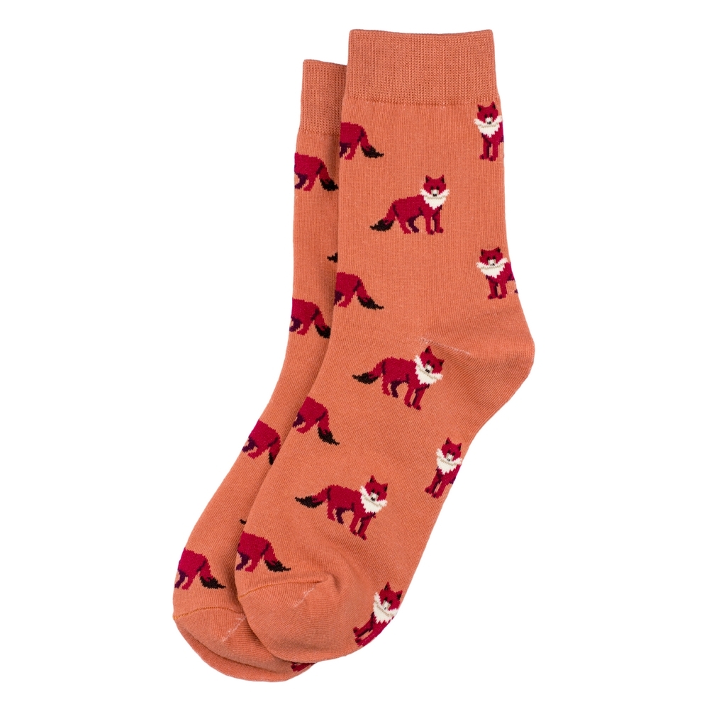 Socks cotton & spandex fox orange