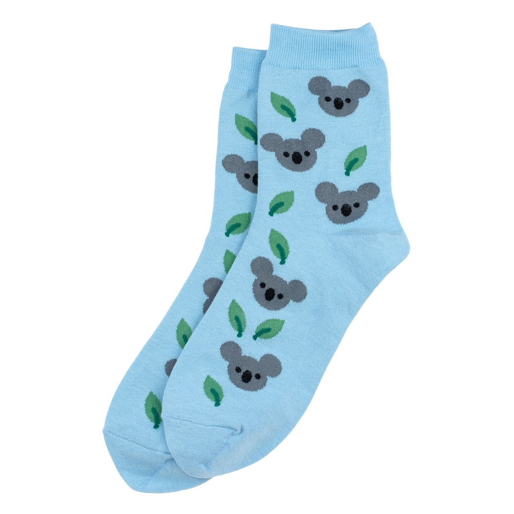 Socks cotton & spandex koala Light Blue