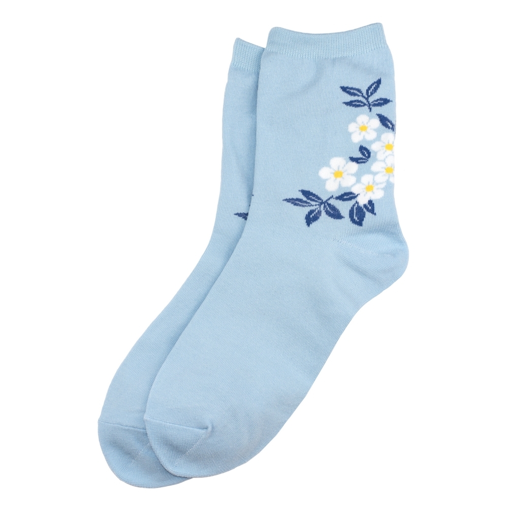 Socks cotton & spandex blossom blue