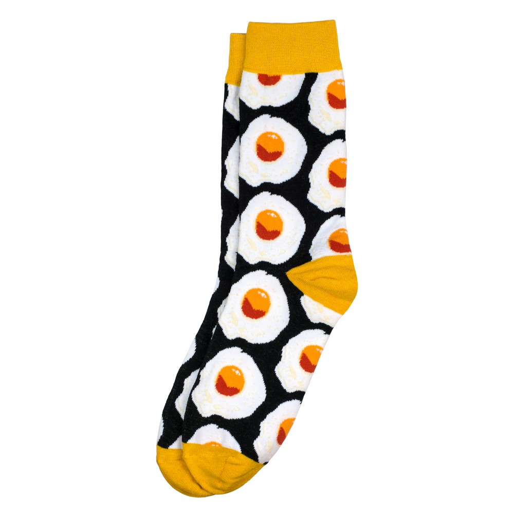 Socks cotton & spandex fried egg multicoloured