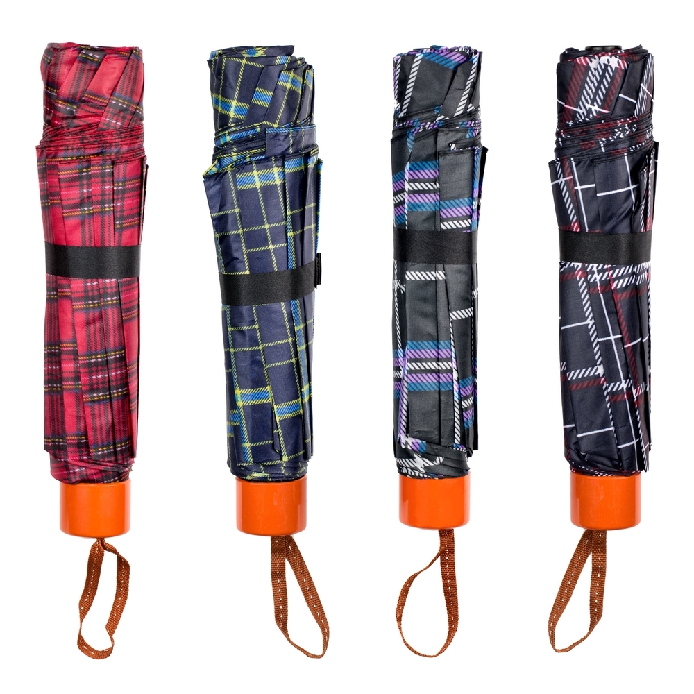 Umbrella telescopic tartan