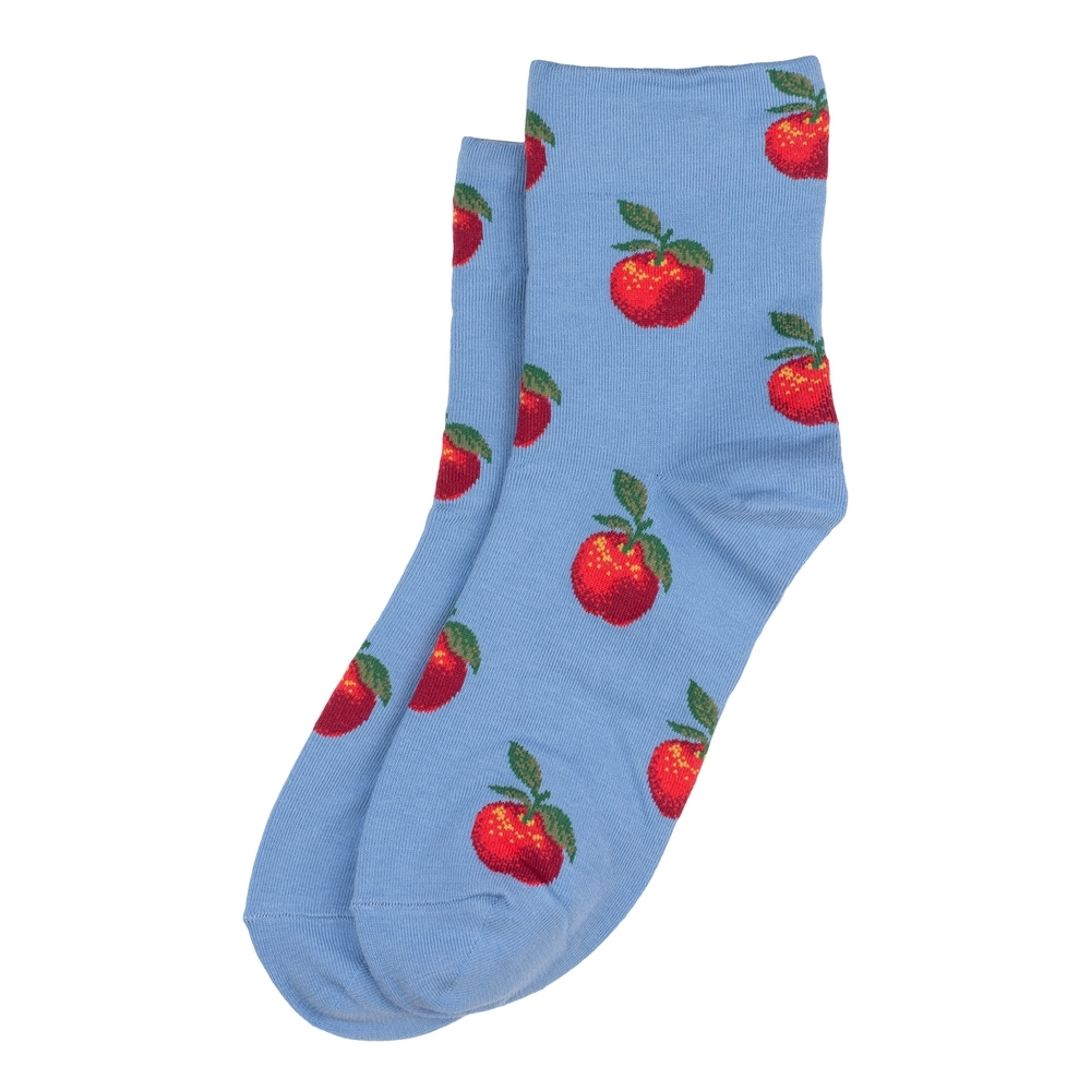 Socks cotton & spandex classic apple blue