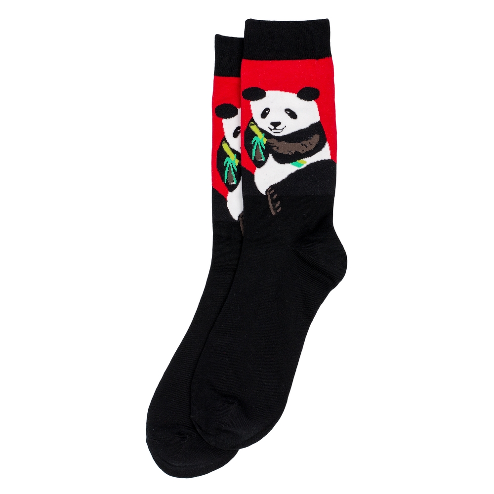 Socks cotton & spandex gents classic panda black