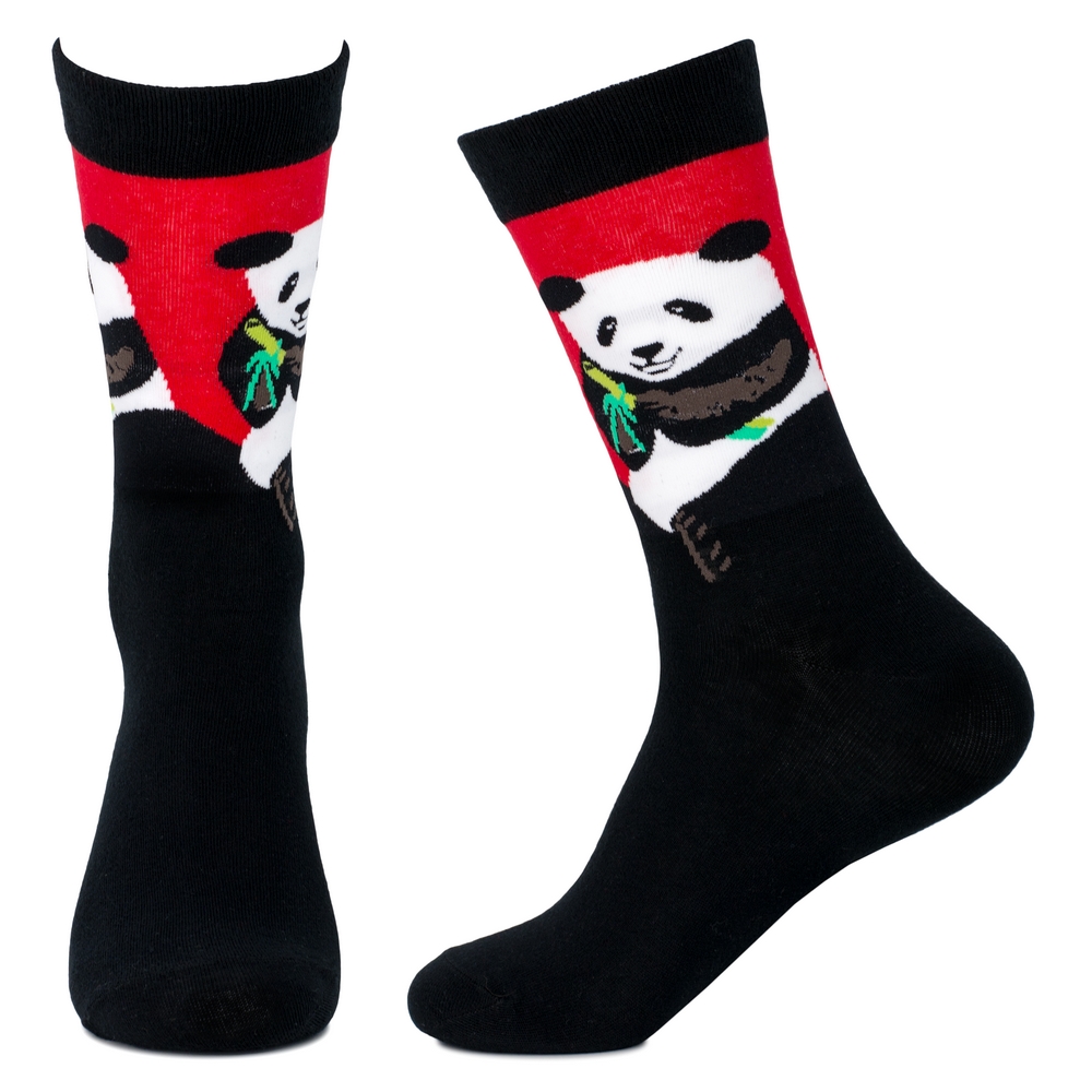 Socks cotton & spandex gents classic panda black - Image 2