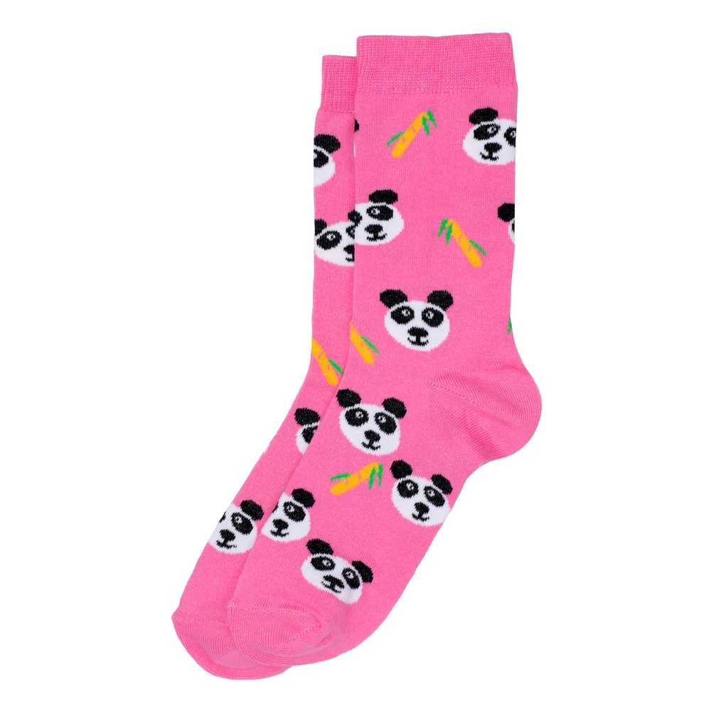 Socks cotton panda pink