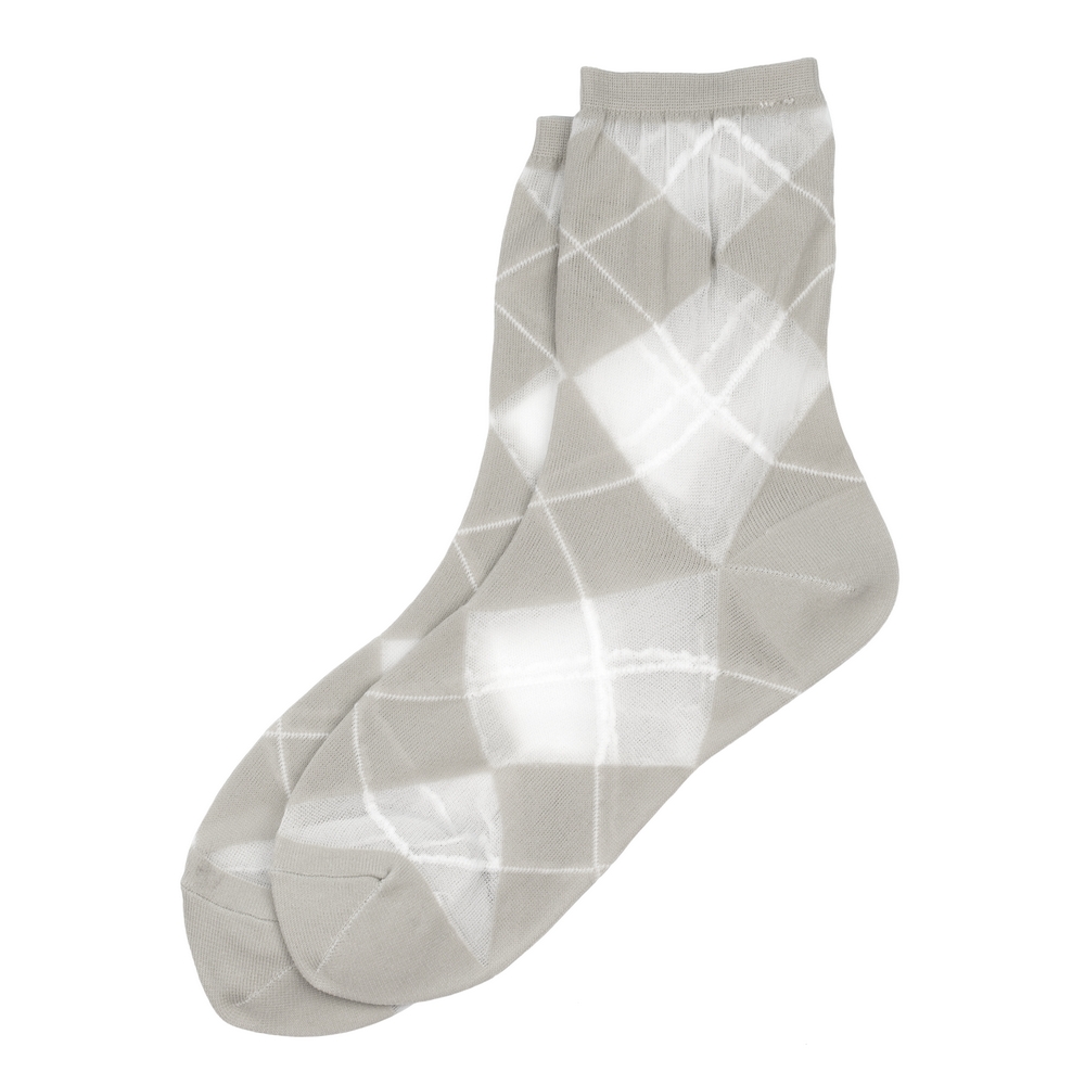 Socks sheer argyll grey