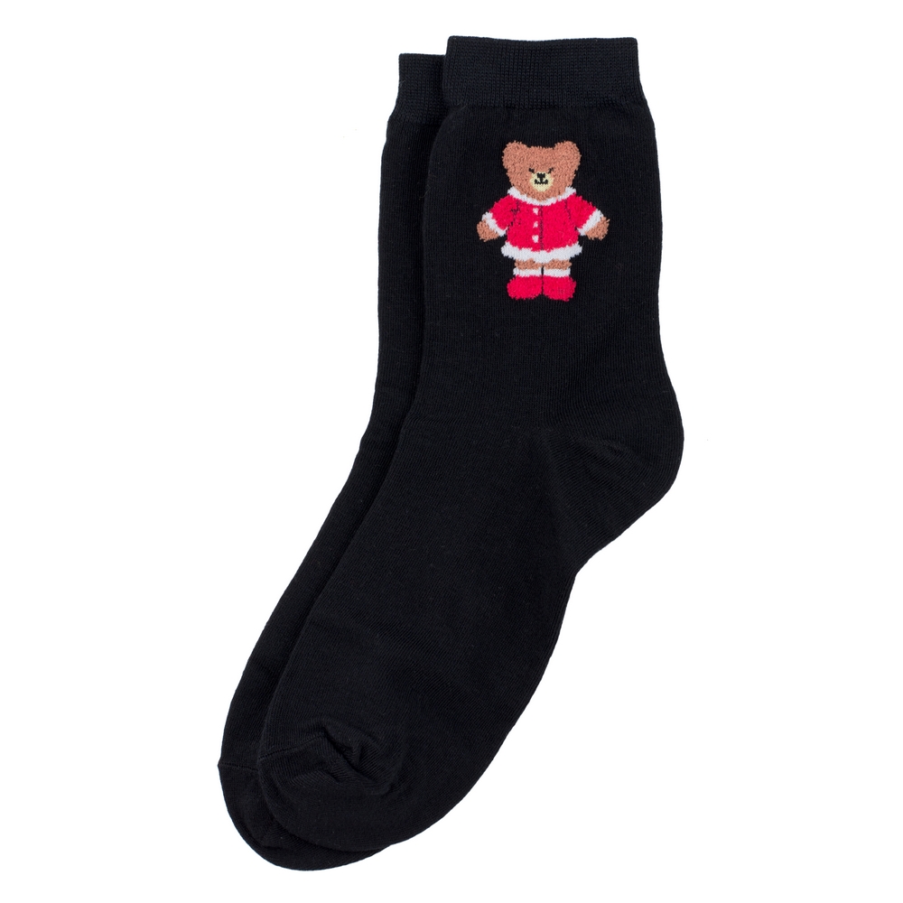 Socks cotton & spandex betsy bear black