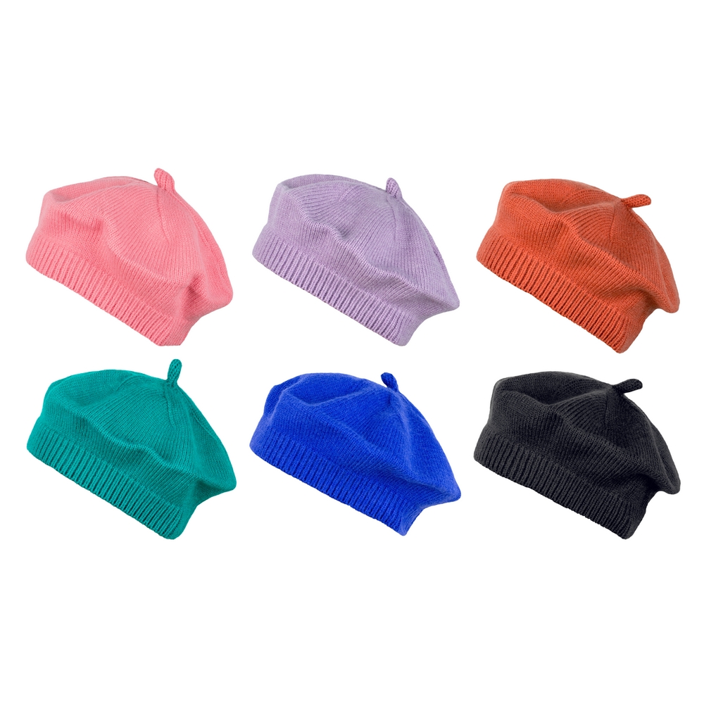 Hat acrylic kids knitted beret