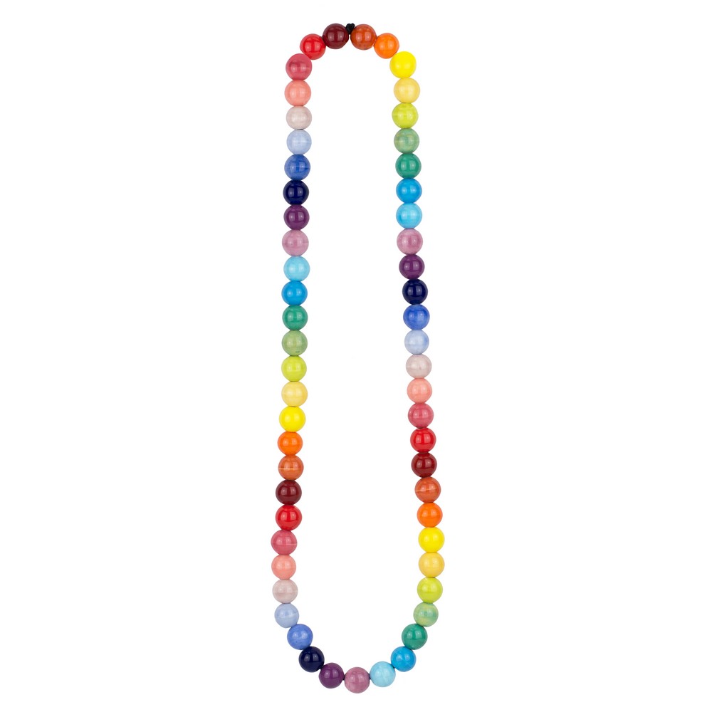 Necklace ceramic colour wheel multicoloured