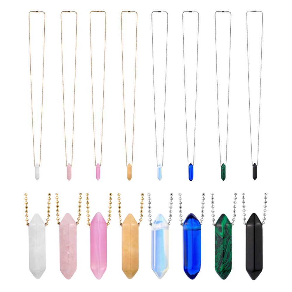 Necklace obelisk assorted colours