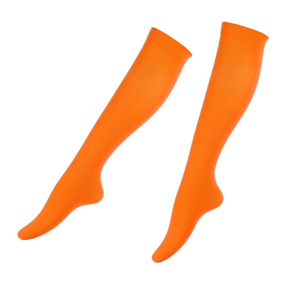 Socks Mary Quant inspired over knee orange