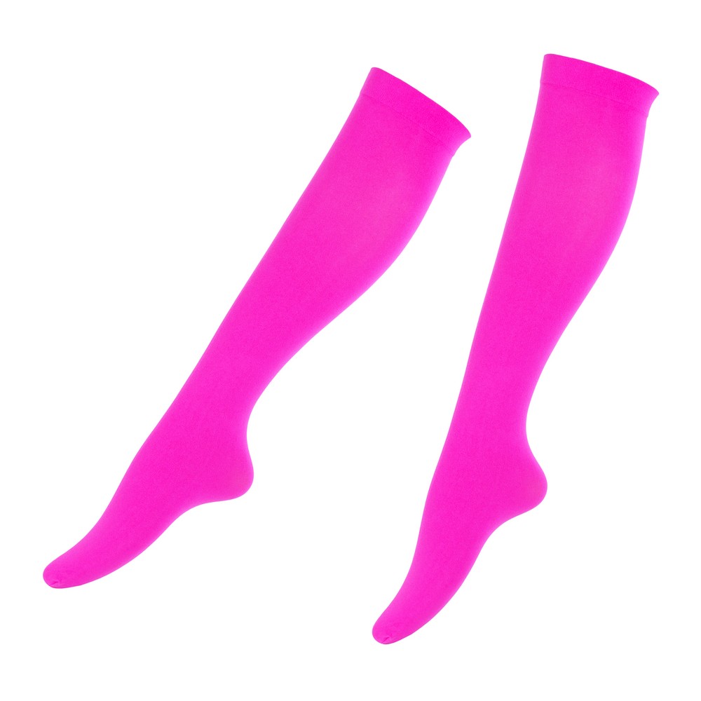Socks Mary Quant inspired over knee pink